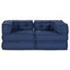 vidaXL Modulair bank 2 pcs Indigo 140 x 70 x 56 cm Stof