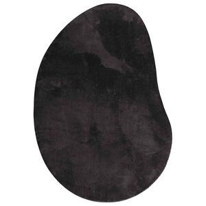 vidaXL Tapijt HUARTE Zwart 80 x 150 cm Polyester