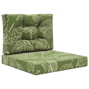 vidaXL Buiten bankkussen Polyester Bladontwerp 60 x 60 cm Bladontwerp