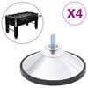 vidaXL Voetbaltafelpoten 4 st chroom M10