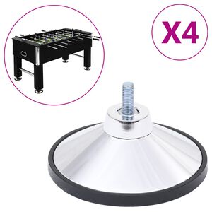 vidaXL Voetbaltafelpoten 4 st chroom M10