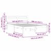 vidaXL Bedframe met hoofdeinde Bruin 120 x 200 cm Massief grenenhout