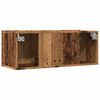 vidaXL Tv-meubels 2 st wandgemonteerd 80x30x30 cm oud houtkleurig
