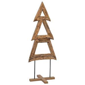 vidaXL Kerstboom Bruin 90 cm Massief teakhout