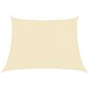 vidaXL Zonnezeil 160 g/m&sup2; 4/5x3 m HDPE cr&egrave;mekleurig