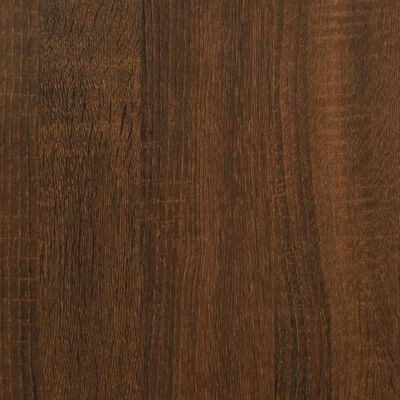 vidaXL Salontafel 80x80x45 cm bewerkt hout bruin eikenkleur