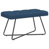 vidaXL Bank met knoopverstelling Blauw 80 x 40 x 46 cm Stof