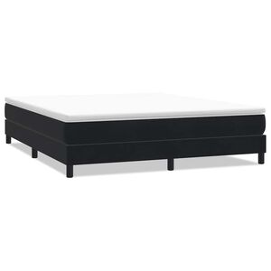 vidaXL Boxspringbed zonder matras 180x220 cm fluweel zwart