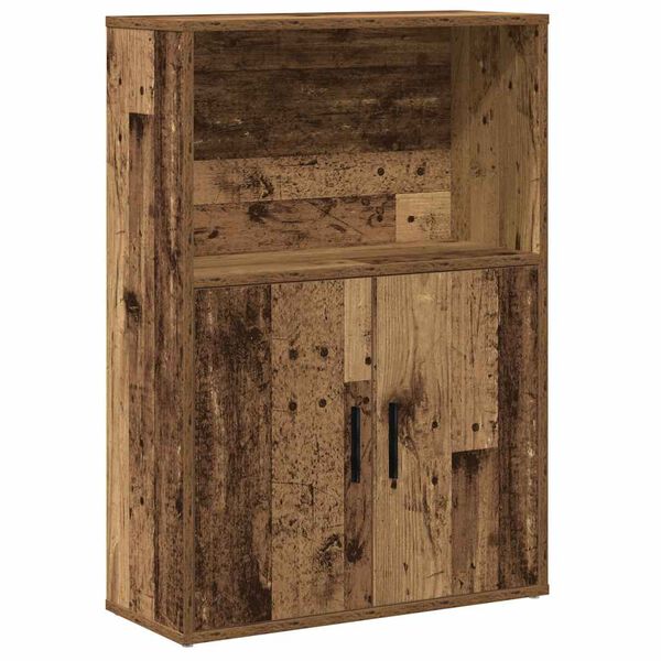 vidaXL Boekenkast 60x24x85 cm bewerkt hout oud houtkleurig