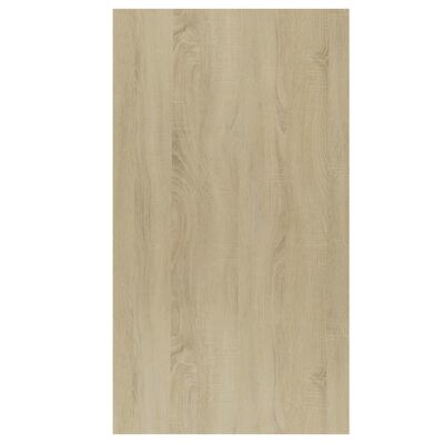 vidaXL Boekenkast/dressoir 50x25x80 cm bewerkt hout wit en eikenkleur