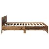 vidaXL Bedframe met hoofdeinde Oud Hout 160 x 200 cm Bewerkt hout