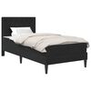 vidaXL Bedframe met matras Zwart 90 x 190 cm fluweel
