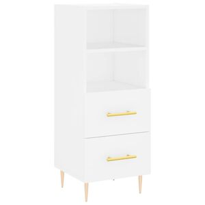 vidaXL Dressoir 34,5x34x90 cm bewerkt hout wit