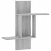 vidaXL Wandplank Grijs Sonoma 59 x 17 x 63 cm Bewerkt hout