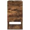 vidaXL Bijzettafel Gerookt eiken 30 x 30 x 56 cm Bewerkt hout
