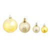 Kerstballen 100 st rood/goudkleurig/groen