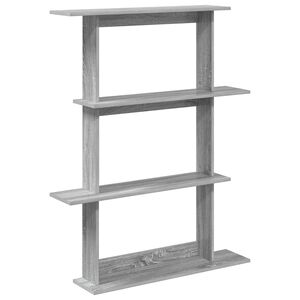 vidaXL Wandplank Grijs Sonoma 100 x 20 x 126 cm Bewerkt hout