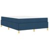 vidaXL Bedframe met matras Blauw 140 x 190 cm Stof