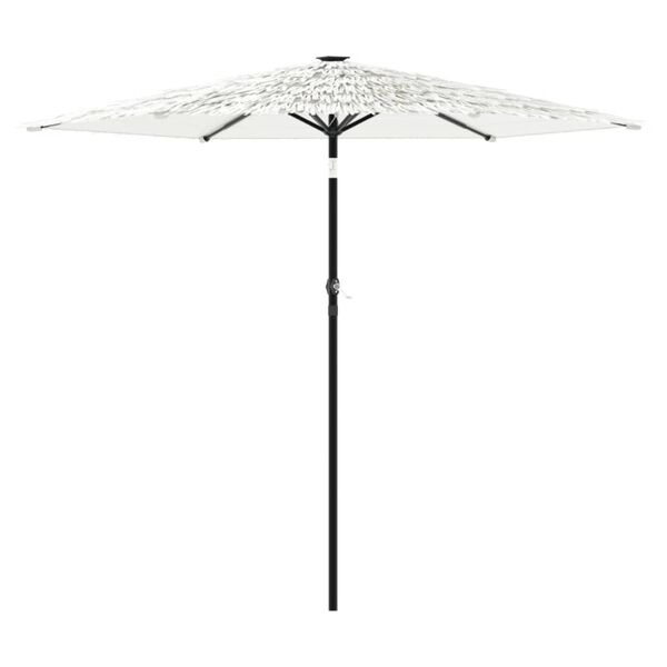 vidaXL Parasol met stalen paal 268x268x226 cm wit