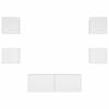 vidaXL 5-delige tv-wandmeubelset met LED-verlichting wit