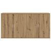 vidaXL Dressoir 2 pcs Artisan Eiken 79 x 38 x 80 cm Bewerkt hout