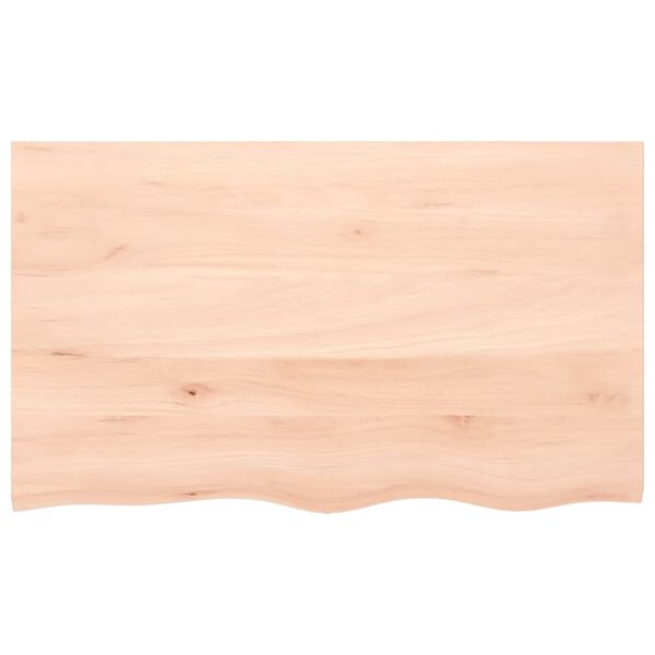 vidaXL Wandschap 100x60x2 cm onbehandeld massief eikenhout