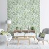 DUTCH WALLCOVERINGS Behang bladeren en toekan groen