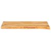 vidaXL Tafelblad met natuurlijke rand 80x20x3,8 cm massief mangohout