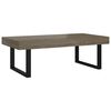 vidaXL Salontafel 120x60x40 cm MDF en ijzer grijs en zwart