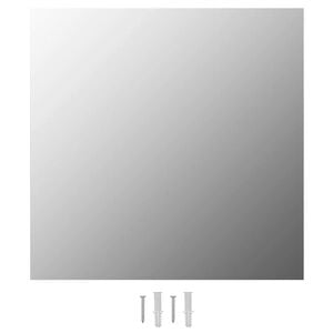 vidaXL Wandspiegel vierkant 40x40 cm glas