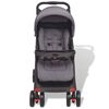 vidaXL Buggy 102x52x100 cm grijs