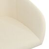 vidaXL Eetkamerstoelen draaibaar 2 st fluweel cr&egrave;mekleurig