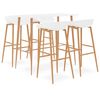 vidaXL 5-delige Barset wit