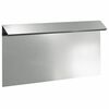 vidaXL Slakkenhekje 50 x 3,5 x 25 cm Gegalvaniseerd staal zilver