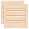 vidaXL Kastdeuren met lamellen 2 st 39,5x39,4 cm massief grenenhout