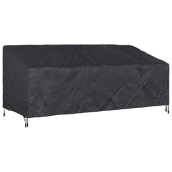 vidaXL Tuinbankhoes Zwart 200 x 100 x 89 cm 600D Oxford Stof
