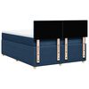 vidaXL Boxspring met matras stof blauw 140x190 cm