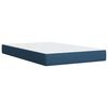 vidaXL Boxspring met matras stof blauw 120x200 cm