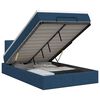 vidaXL Ottoman bed met matras met hoofdeinde Blauw 120 x 200 cm Stof