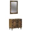 vidaXL Badkamermeubelset Wandgemonteerd 2 pcs Bruin Massief Mango Hout