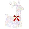 vidaXL 3D Kerst Rendier LOVIISA 140 LED's Meerkleurig 55 x 22 x 63 cm