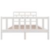 vidaXL Bedframe massief grenenhout wit 120x200 cm