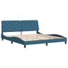 vidaXL Bedframe zonder matras fluweel blauw 180x200 cm