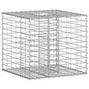 vidaXL Gabion Verhoogd Bed 60 x 60 x 55 cm Gegalvaniseerd staal zilver