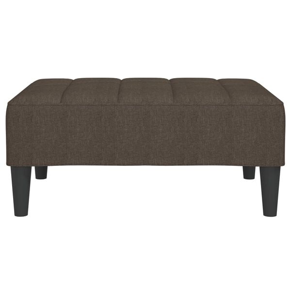 vidaXL Voetenbank 78x56x32 cm stof bruin