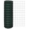 vidaXL Euro hek 25x1,0 m staal groen