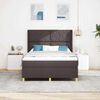 vidaXL Boxspring bed met matras Bruin 140 x 190 cm Stof