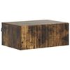 vidaXL Wandbeugel Bedkast Gerookt eiken 49 x 34,5 x 20 cm Bewerkt hout