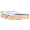 vidaXL Bedframe met lades wit 135x190 cm