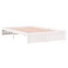 vidaXL Bedframe massief hout wit 120x200 cm